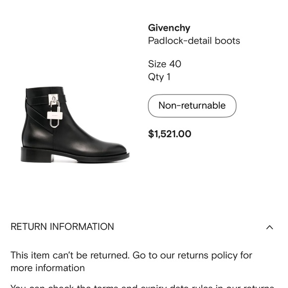 Givenchy Padlock boots - Picture 5 of 9